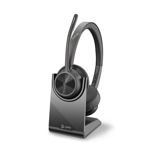 POLY 218476-02 cuffia e auricolare Con cavo e senza cavo A Padiglione Ufficio USB tipo A Bluetooth Base di ricarica Nero