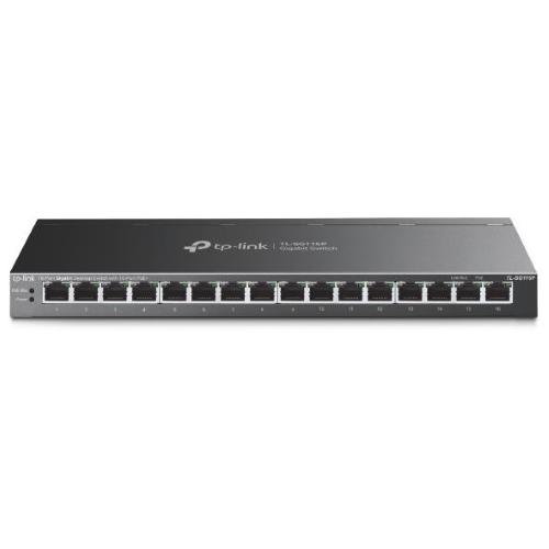 TP-Link TL-SG116P switch di rete Non gestito Gigabit Ethernet (10/100/1000) Supporto Power over Ethernet (PoE) Nero
