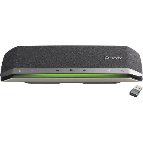 POLY Sync 40+ Microsoft Teams Certified USB-A USB-C Speakerphone +BT700 USB-A Adapter vivavoce Telefono cellulare/PC USB/Bluetooth Nero, Argento