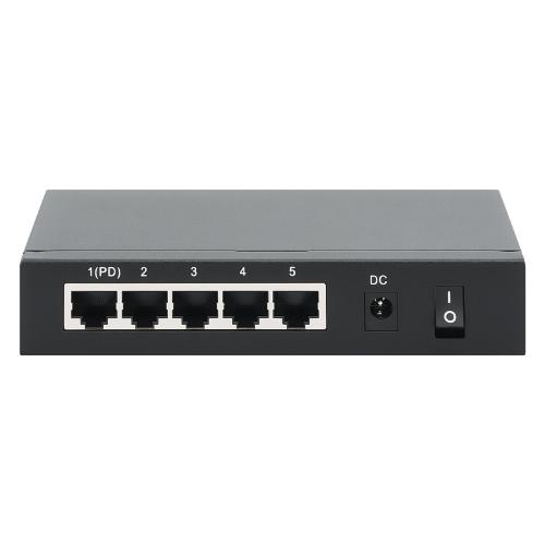 Intellinet PoE-Powered 5x Gigabit Gigabit Ethernet (10/100/1000) Supporto Power over Ethernet (PoE) Nero