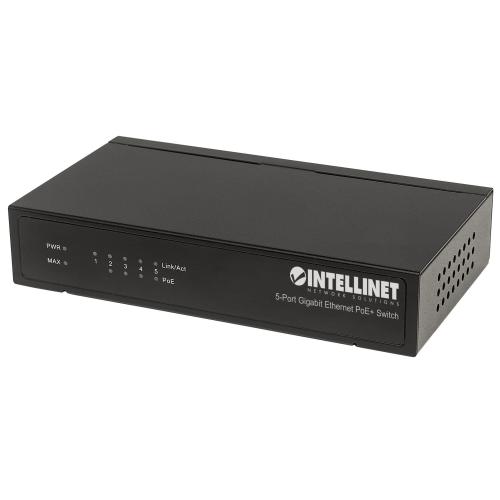 Intellinet 561228 switch di rete Non gestito Gigabit Ethernet (10/100/1000) Supporto Power over Ethernet (PoE) Nero