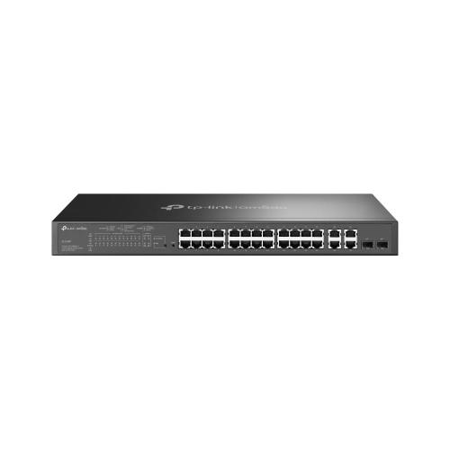 TP-Link SL2428P (TL-SL2428P) JetStream™ 24-Port 10/100 Mbps + 4-Port Gigabit Smart Switch with 24-Port PoE+