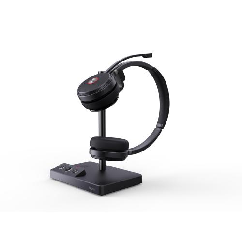 Yealink WH62 Dual UC Auricolare Wireless A Padiglione Ufficio Micro-USB Base di ricarica Nero
