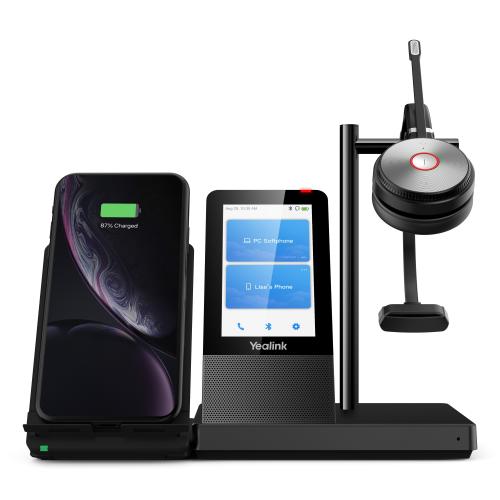 Yealink WH66 Mono UC Auricolare Wireless A Padiglione Ufficio USB tipo A Bluetooth Base di ricarica Nero