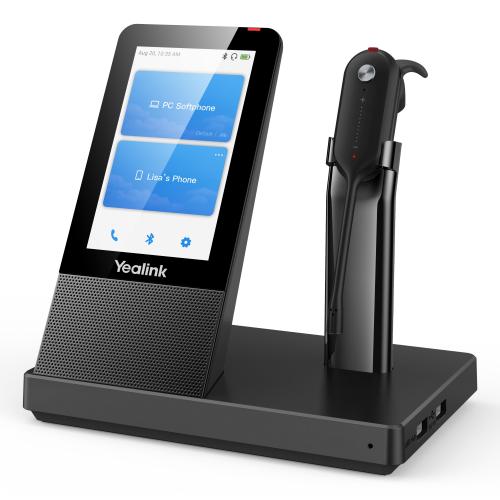 Yealink WH67 UC Auricolare Wireless A clip, A Padiglione, Passanuca Ufficio Bluetooth Base di ricarica Nero