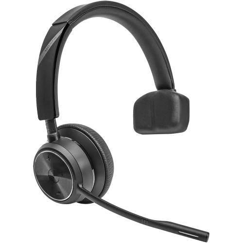 POLY Savi 7410 Office Monaural DECT 1880-1900 MHz Headset Auricolare Wireless Portatile Musica e Chiamate Bluetooth Nero