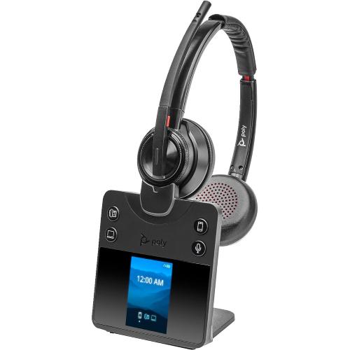 POLY Savi 8420 Office Stereo DECT 1880-1900 MHz Headset Auricolare Wireless A Padiglione Bluetooth Nero