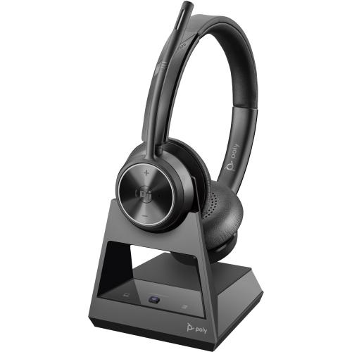 POLY Savi 7320 Office Stereo DECT 1880-1900 MHz Headset Auricolare Wireless A Padiglione Musica e Chiamate Nero