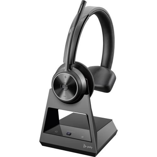 POLY Savi 7310 UC Monaural Microsoft Teams Certified DECT 1880-1900 MHz Headset Auricolare Wireless A Padiglione Ufficio Nero