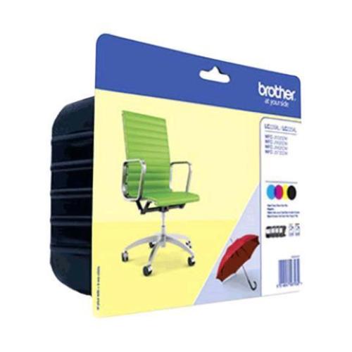 BROTHER LC-229XLVALBP CARTUCCIA NERO+GIALLO+CIANO+MAGENTA PER MFC J5620DW-J5625DW-J5720DW 2.400 PAG TOT