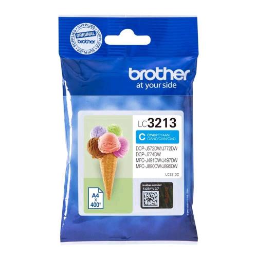 BROTHER LC-3213C CARTUCCIA CIANO PER DCP-J772DW / DCP-J774DW / MFC-J890DW / MFC-J895DW 400 PAGINE