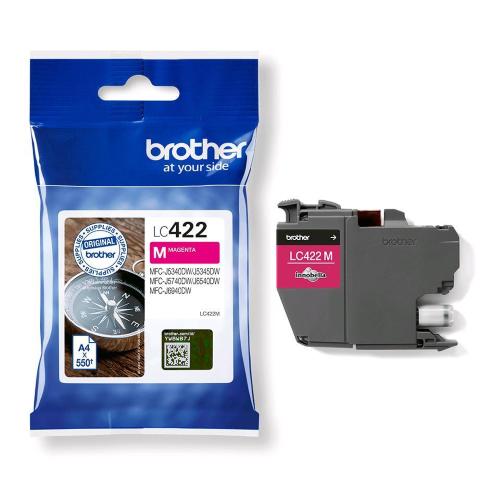 BROTHER LC-422M CARTUCCIA INK JET MAGENTA PER MFC-J5340DW MFC-J5740DW MFC-J6540DW MFC-J6940DW 550 PAGINE