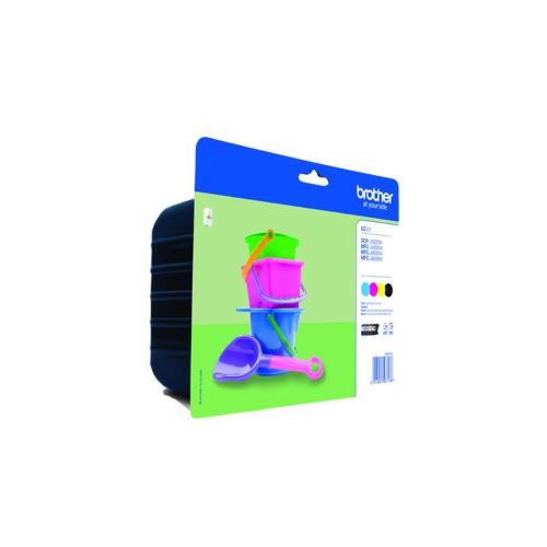 BROTHER MULTIPACK LC-221VALBP CARTUCCIA NERO/CIANO/MAGENTA