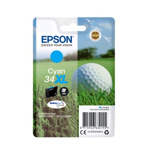 EPSON 34 XL CARTUCCIA INK 10.8 ML CIANO