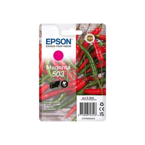 EPSON 503 CARTUCCIA INK MAGENTA 3.3 ML PER EPL 5200; RIP Station 5200; WorkForce WF-2960