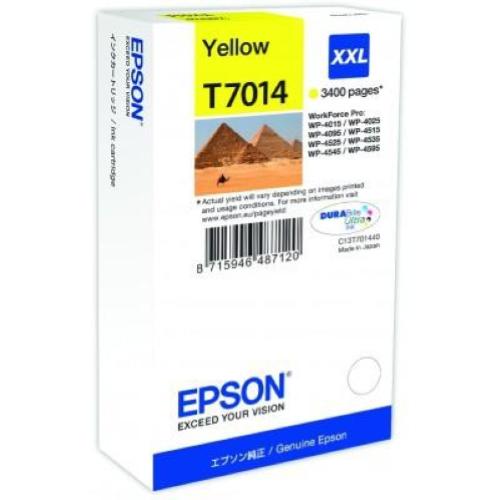 EPSON T7014 CARTUCCIA INKJET GIALLO IN BLISTER PER WP4015 WP4095 WP4515 WP4525 WP4595