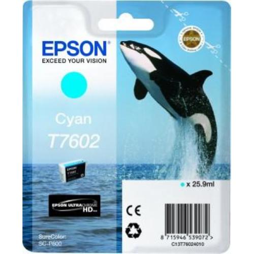 EPSON T7602 CARTUCCIA INCHIOSTRO CIANO PER STAMPANTI EPSON INK JET (C13T76024010)