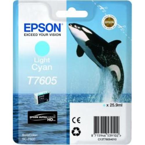 EPSON T7605 CARTUCCIA CIANO CHIARO PER STAMPANTI EPSON INK JET (C13T76054010)