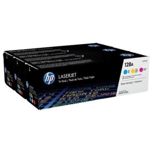 HP 128A CYM TONER MULTICOLORE
