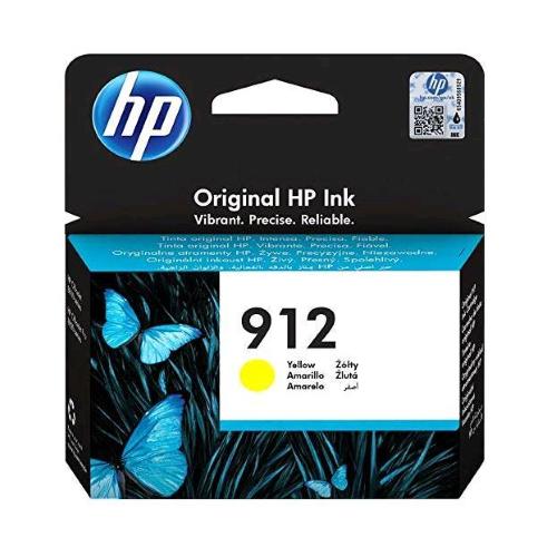 HP 912 3YL79AE CARTUCCA ORIGINALE YELLOW 315 PAGINE COMPATIBILE CON STAMPANTI A GETTO DI INCHIOSTRO OFFICEJET PRO SERIE 8010 E 8020