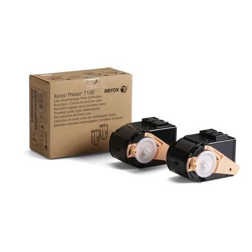 XEROX TONER CIANO PER PHASER 7100 9.000 PAGINE 2 Pz.