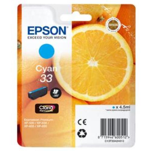 EPSON 33 CARTUCCIA CIANO IN BLISTER PER XP-530-630-635-830 300 PAG