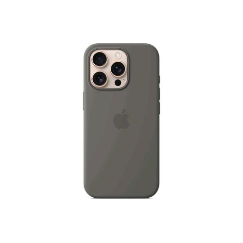 APPLE iPHONE 16 PRO SILICONE CASE COVER MagSafe IN SILICONE STONE GREY