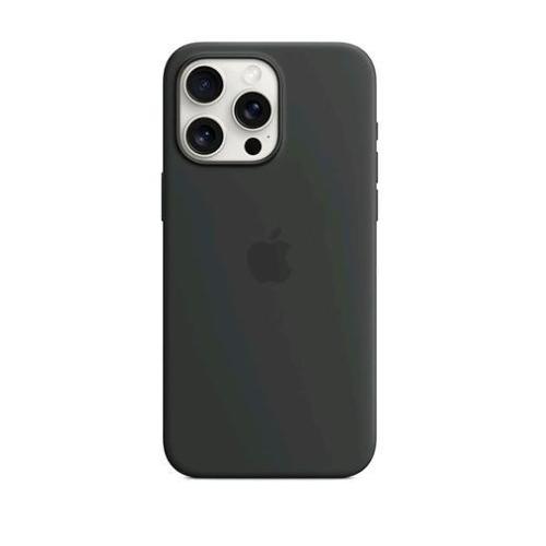 APPLE iPHONE 15 PRO MAX CUSTODIA MAGSAFE IN SILICONE BLACK