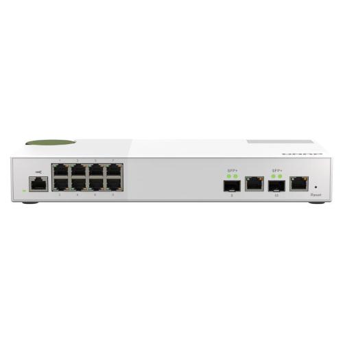QNAP QSW-M2108-2C switch di rete Gestito L2 2.5G Ethernet (100/1000/2500) Grigio, Bianco