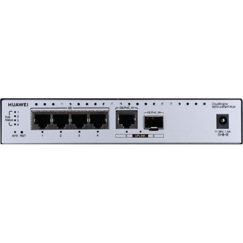 Huawei Switch S5731-L4P2HT-RUA (4*GE ports, PoE++, 1*GE hybrid optical-electrical SFP port, 1*GE port, PoE input) + license L-MLIC-S57L (98011776)
