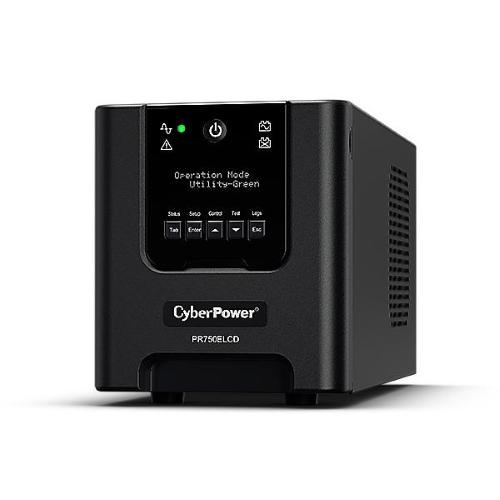 CyberPower PR750ELCD gruppo di continuita (UPS) 0,75 kVA 675 W 6 presa(e) AC
