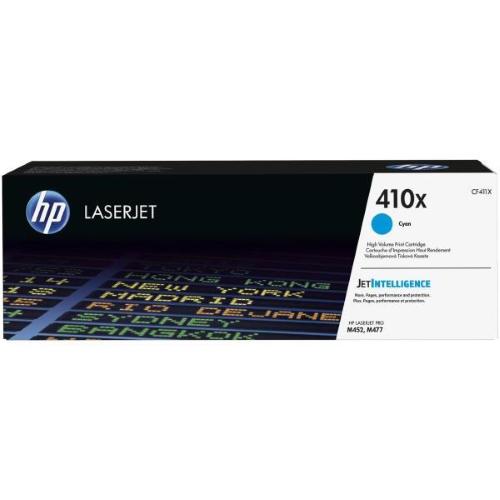 HP TONER CIANO 5000PAG PER LJ PRO M452 M477, 410X