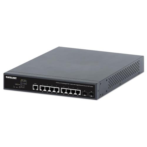 Intellinet 562003 switch di rete Gestito L2+/L3 Gigabit Ethernet (10/100/1000) Supporto Power over Ethernet (PoE) 1U Nero