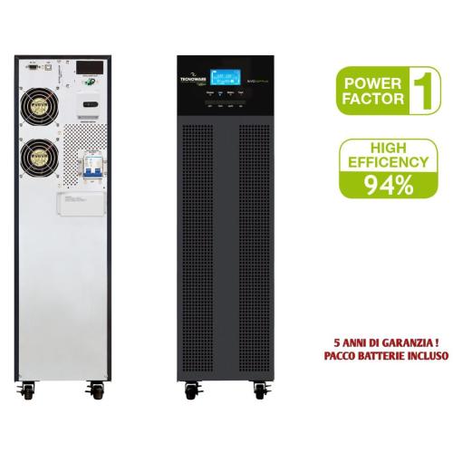 TECNOWARE UPS 10 KVA TOWER EVO DSP PLUS ONLIN DSP 16 BATTERIE 12V 9AH 5 ANNI GAR