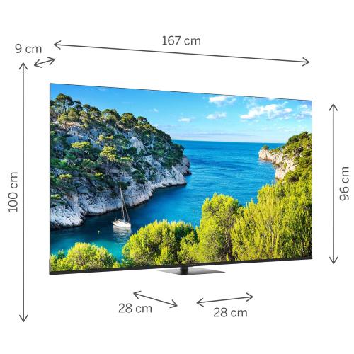 TV 75 THOMSON 4K SMART UHD T2/C2S2 GOOGLE TV FRAMELESS PIEDE