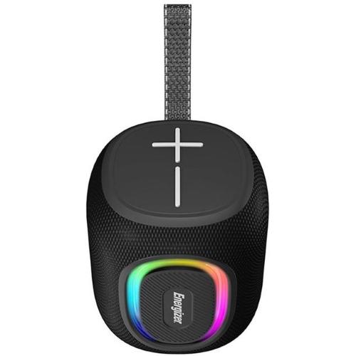 ENERGIZER BTS081 SPEAKER BLUETOOTH 5.2 RGB + POWERBANK 1200mAh MICRO SD, RGB, IPX65 WATERPROOF, FM RADIO,TWS NERO