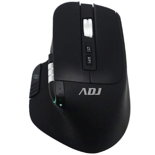 ADJ ROLAR MOUSE WIRELESS ERGONOMICO RICARICABILE RGB MULTIDISPOSITIVO TRI-MODES 2.4GHz -BLUETOOTH -USB-C 8 PULSANTI DPI REGOLABILI FINO A 3200 NERO