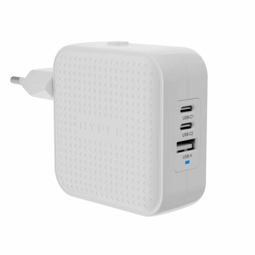 CARICATORE DA VIAGGIO 70W HYPER WH USB-C GAN (3C+1A) BIANCO
