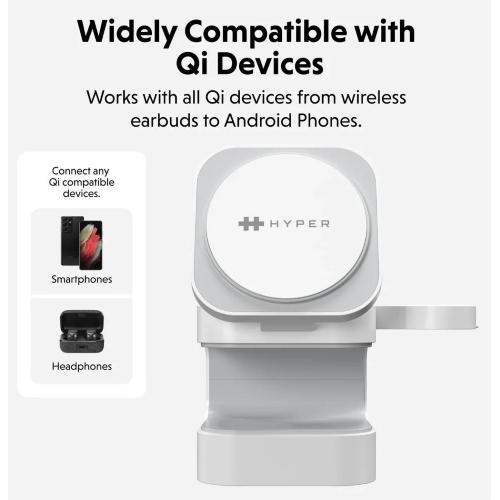 CARICATORE MAGNETICO HYPER 3IN1 WH IPHONE+APPLEWATCH+AIRPODS