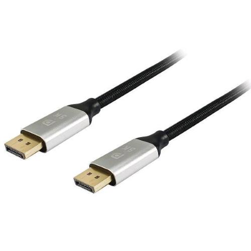 EQUIP 119265 DISPLAYPORT 1.4 PREMIUM CABLE CAVO DISPLAYPORT MASCHIO-MASCHIO 8K 60Hz HDR/DSC/MST 5 MT NERO