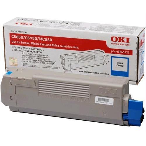 OKI 43865723 TONER CIANO 6.000 PAGINE