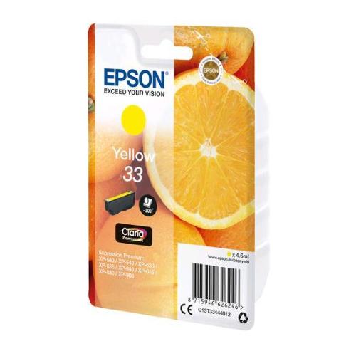 EPSON T33 CARTUCCIA INK GIALLO 4.5 ML 300 PAGINE