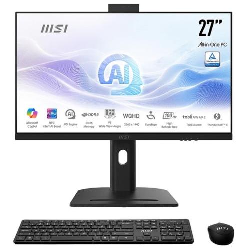 MSI MICROSTAR AIO 27 ULTRA 5 16G 1TB 2K W11P BK U5-125H IPS MODERN BLACK WQHD 2Y