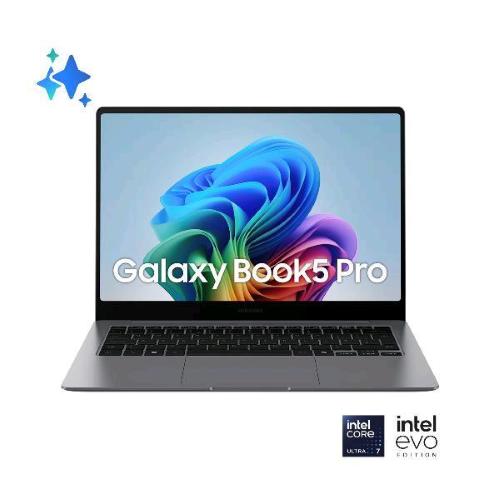 SAMSUNG GALAXY BOOK5 PRO NP944XHA-KG1IT 14" AMOLED WQXGA+ TOUCH SCREEN INTEL CORE ULTRA 7 258V RAM 32GB-SSD 1TB NVMe-INTEL ARC GRAPHICS 8GB-WI-FI 7-WIN 11 PROF GREY