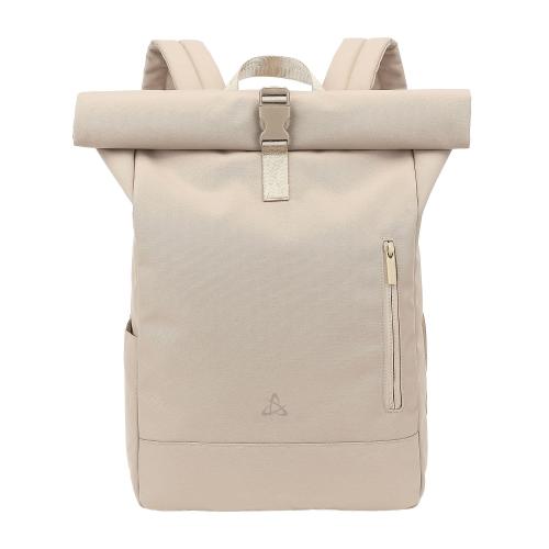 Zaino Rolltop Impermeabile per Notebook Jakarta 15,6'' Beige