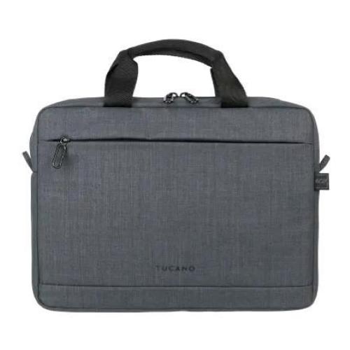 TUCANO STOP BORSA PER NOTEBOOK DA 12" IN TESSUTO RICICLATO 2 SCOMPARTI CON TRACOLLA NERO