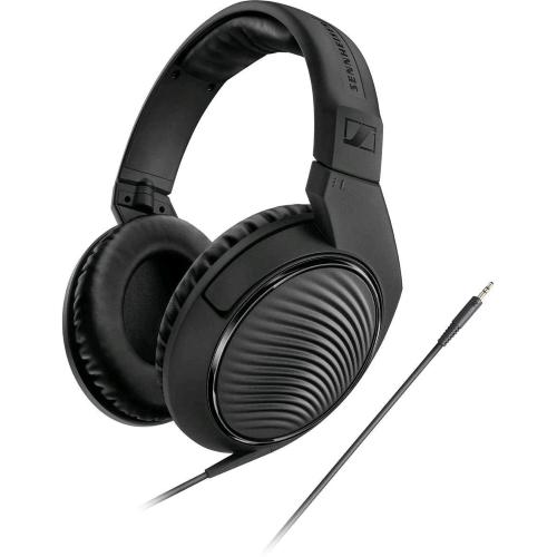 SENNHEISER HD 200 PRO CUFFIA STEREO CHIUSA DINAMICA CIRCUMAURALE PROFESSIONALE JACK 3.5mm CON ADATTATORE A 6.3mm NERO
