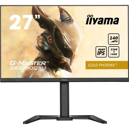 IIYAMA G-MASTER GB2790QSU-B5 27" LED FAST IPS WIDE QUAD HD 2560 x 1440 400 CD/mq 1000:1 1Ms 240Hz HDR 400 FREESYNC PREMIUM ALTOPARLANTI HUB INTEGRATO USB 3.2 GEN.1 - HDMI DISPLAYPORT NERO