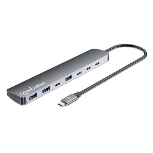 Hub 7 porte USB3.2 10G/5G 4x USB-C&trade; + 3x USB-A con Power Delivery