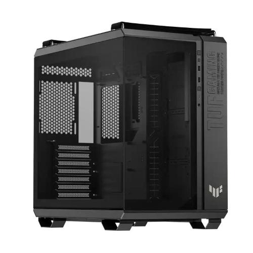 ASUS TUF GAMING GT502 HORIZON TG ARGB BLACK CHASSIS A DOPPIA CAMERA CON DESIGN PANORAMICO E PANNELLO IN VETRO, 4 VENTOLE ARGB PREINSTALLATE, PORTA USB-C AD ALTA VELOCITA' NERO